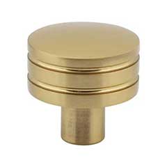 Atlas Homewares [A950-WB] Die Cast Zinc Cabinet Knob - Griffith Series - Warm Brass Finish - 1 1/4" Dia. 