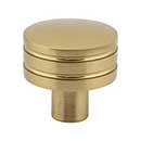 Atlas Homewares [A950-WB] Die Cast Zinc Cabinet Knob - Griffith Series - Warm Brass Finish - 1 1/4&quot; Dia.