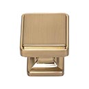 Atlas Homewares [A200-WB] Die Cast Zinc Cabinet Knob - Kate Series - Warm Brass Finish - 1 1/8" Sq.