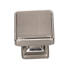 Atlas Homewares [A201-BRN] Die Cast Zinc Cabinet Knob - Kate Series - Brushed Nickel Finish - 1 1/4&quot; Sq.