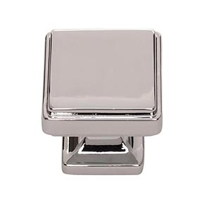 Atlas Homewares [A201-CH] Die Cast Zinc Cabinet Knob - Kate Series - Polished Chrome Finish - 1 1/4" Sq.