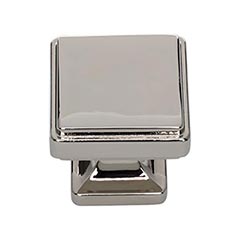 Atlas Homewares [A201-PN] Die Cast Zinc Cabinet Knob - Kate Series - Polished Nickel Finish - 1 1/4&quot; Sq.