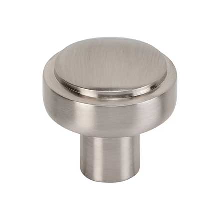 Atlas Homewares [A530-BRN] Die Cast Zinc Cabinet Knob - Kayden Series - Brushed Nickel Finish - 1 1/4&quot; Dia.