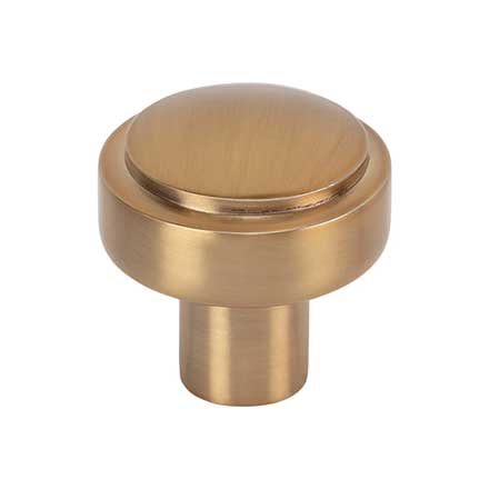 Atlas Homewares [A530-WB] Die Cast Zinc Cabinet Knob - Kayden Series - Warm Brass Finish - 1 1/4" Dia.