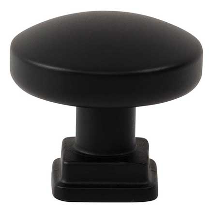 Atlas Homewares [A6021-BL] Die Cast Zinc Cabinet Knob - Kimberton Series - Matte Black Finish - 1 1/4&quot; Dia.