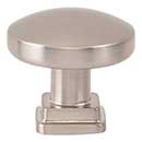 Atlas Homewares [A6021-BRN] Die Cast Zinc Cabinet Knob - Kimberton Series - Brushed Nickel Finish - 1 1/4&quot; Dia.