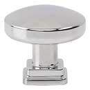 Atlas Homewares [A6021-CH] Die Cast Zinc Cabinet Knob - Kimberton Series - Polished Chrome Finish - 1 1/4&quot; Dia.