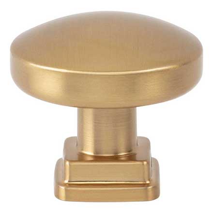 Atlas Homewares [A6021-WB] Die Cast Zinc Cabinet Knob - Kimberton Series - Warm Brass Finish - 1 1/4&quot; Dia.