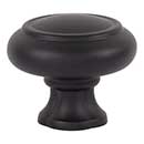 Atlas Homewares [A6011-BL] Die Cast Zinc Cabinet Knob - Lanehurst Series - Matte Black Finish - 1 1/4" Dia.