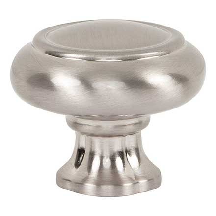 Atlas Homewares [A6011-BRN] Die Cast Zinc Cabinet Knob - Lanehurst Series - Brushed Nickel Finish - 1 1/4" Dia.