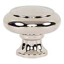Atlas Homewares [A6011-PN] Die Cast Zinc Cabinet Knob - Lanehurst Series - Polished Nickel Finish - 1 1/4" Dia.