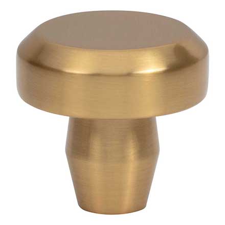 Atlas Homewares [A6050-WB] Die Cast Zinc Cabinet Knob - Lannis Series - Warm Brass Finish - 1 1/4" Dia.