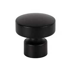 Atlas Homewares [A680-BL] Die Cast Zinc Cabinet Knob - Lennox Series - Matte Black Finish - 1 1/4&quot; Dia.