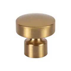 Atlas Homewares [A680-WB] Die Cast Zinc Cabinet Knob - Lennox Series - Warm Brass Finish - 1 1/4" Dia.
