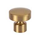 Atlas Homewares [A680-WB] Die Cast Zinc Cabinet Knob - Lennox Series - Warm Brass Finish - 1 1/4" Dia.