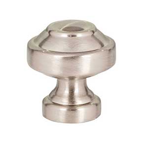 Atlas Homewares [A640-BRN] Die Cast Zinc Cabinet Knob - Malin Series - Brushed Nickel Finish - 1 1/8" Dia.