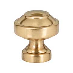 Atlas Homewares [A640-WB] Die Cast Zinc Cabinet Knob - Malin Series - Warm Brass Finish - 1 1/8&quot; Dia.