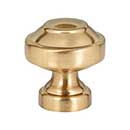 Atlas Homewares [A640-WB] Die Cast Zinc Cabinet Knob - Malin Series - Warm Brass Finish - 1 1/8" Dia.