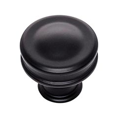 Atlas Homewares [A100-BL] Die Cast Zinc Cabinet Knob - Oskar Series - Matte Black Finish - 1 1/4" Dia.