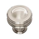 Atlas Homewares [A100-BRN] Die Cast Zinc Cabinet Knob - Oskar Series - Brushed Nickel Finish - 1 1/4&quot; Dia.