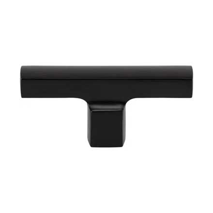 Atlas Homewares [A521-BL] Die Cast Zinc Cabinet Knob - Reeves Series - Matte Black Finish - 2 1/2&quot; L