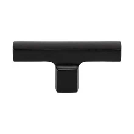 Atlas Homewares [A521-BL] Die Cast Zinc Cabinet Knob - Reeves Series - Matte Black Finish - 2 1/2&quot; L