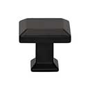 Atlas Homewares [A660-BL] Die Cast Zinc Cabinet Knob - Sweetbriar Lane Series - Matte Black Finish - 1 1/4" Sq.