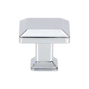 Atlas Homewares [A660-CH] Die Cast Zinc Cabinet Knob - Sweetbriar Lane Series - Polished Chrome Finish - 1 1/4" Sq.