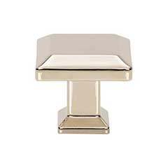 Atlas Homewares [A660-PN] Die Cast Zinc Cabinet Knob - Sweetbriar Lane Series - Polished Nickel Finish - 1 1/4" Sq.