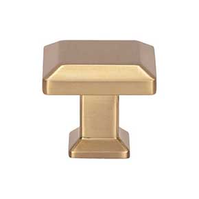 Atlas Homewares [A660-WB] Die Cast Zinc Cabinet Knob - Sweetbriar Lane Series - Warm Brass Finish - 1 1/4" Sq.
