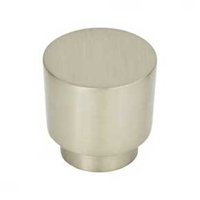 Atlas Homewares [426-BRN] Die Cast Zinc Cabinet Knob - Tom Tom Series - Brushed Nickel Finish - 1 1/4" Dia.