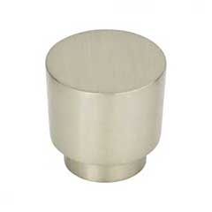 Atlas Homewares [426-BRN] Die Cast Zinc Cabinet Knob - Tom Tom Series - Brushed Nickel Finish - 1 1/4&quot; Dia.