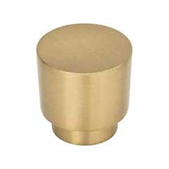 Atlas Homewares [426-WB] Die Cast Zinc Cabinet Knob - Tom Tom Series - Warm Brass Finish - 1 1/4" Dia.
