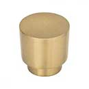 Atlas Homewares [426-WB] Die Cast Zinc Cabinet Knob - Tom Tom Series - Warm Brass Finish - 1 1/4" Dia.