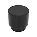 Atlas Homewares [426-BL] Die Cast Zinc Cabinet Knob - Tom Tom Series - Matte Black Finish - 1 1/4" Dia.