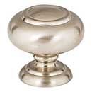 Atlas Homewares [A610-BRN] Die Cast Zinc Cabinet Knob - Victoria Series - Brushed Nickel Finish - 1 1/4&quot; Dia.