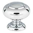 Atlas Homewares [A610-CH] Die Cast Zinc Cabinet Knob - Victoria Series - Polished Chrome Finish - 1 1/4" Dia.