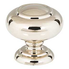 Atlas Homewares [A610-PN] Die Cast Zinc Cabinet Knob - Victoria Series - Polished Nickel Finish - 1 1/4" Dia.