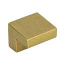 Atlas Homewares [A865-UB] Die Cast Zinc Cabinet Knob - Wide Square Series - Vintage Brass Finish - 5/8&quot; C/C - 1&quot; L