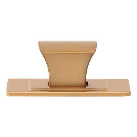 Atlas Homewares [A6001-WB] Die Cast Zinc Cabinet Knob - Zander Series - Warm Brass Finish - 1 1/4" L