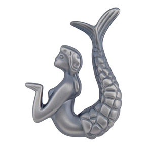 Atlas Homewares [190R-P] Die Cast Zinc Cabinet Knob - Nautical Series - Right Mount - Pewter Finish - 2 1/2" L