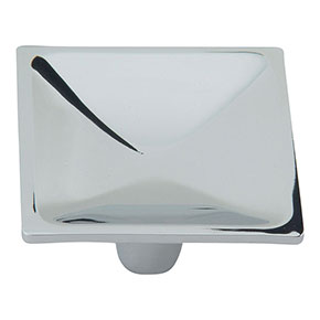 Atlas Homewares [227-CH] Die Cast Zinc Cabinet Knob - DAP Series - Polished Chrome Finish - 2" Sq.