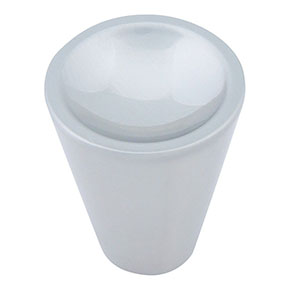 Atlas Homewares [228-BRN] Die Cast Zinc Cabinet Knob - DAP Series - Brushed Nickel Finish - 1" Dia.