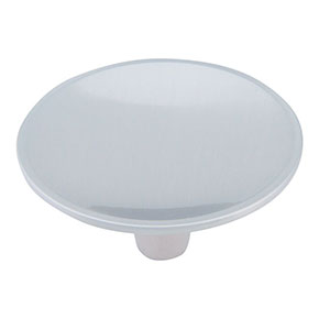 Atlas Homewares [233-BRN] Die Cast Zinc Cabinet Knob - DAP Series - Brushed Nickel Finish - 2 1/2" Dia.