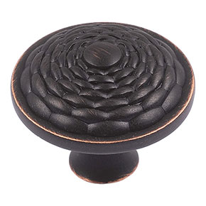 Atlas Homewares [236-VB] Die Cast Zinc Cabinet Knob - Mandalay Series - Venetian Bronze Finish - 1 1/4" Dia.