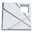 Atlas Homewares [251L-CH] Die Cast Zinc Cabinet Knob - Modernist Series - Left Mount - Polished Chrome Finish - 1 1/2" Sq.