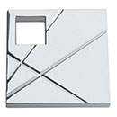 Atlas Homewares [251R-CH] Die Cast Zinc Cabinet Knob - Modernist Series - Right Mount - Polished Chrome Finish - 1 1/2&quot; Sq.