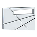 Atlas Homewares [252R-CH] Die Cast Zinc Cabinet Knob - Modernist Series - Right Mount - Polished Chrome Finish - 1 3/4" L