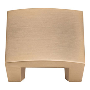Atlas Homewares [254-CM] Die Cast Zinc Cabinet Knob - Centinel Series - Champagne Finish - 1 3/4" Sq.