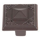 Atlas Homewares [257-O] Die Cast Zinc Cabinet Knob - American Arts & Crafts Series - Aged Bronze Finish - 1 1/4" Sq.